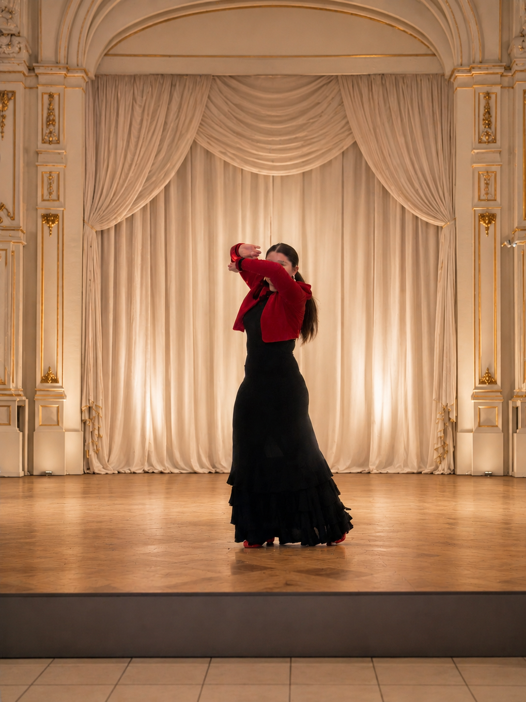 Mia on elegant stage
